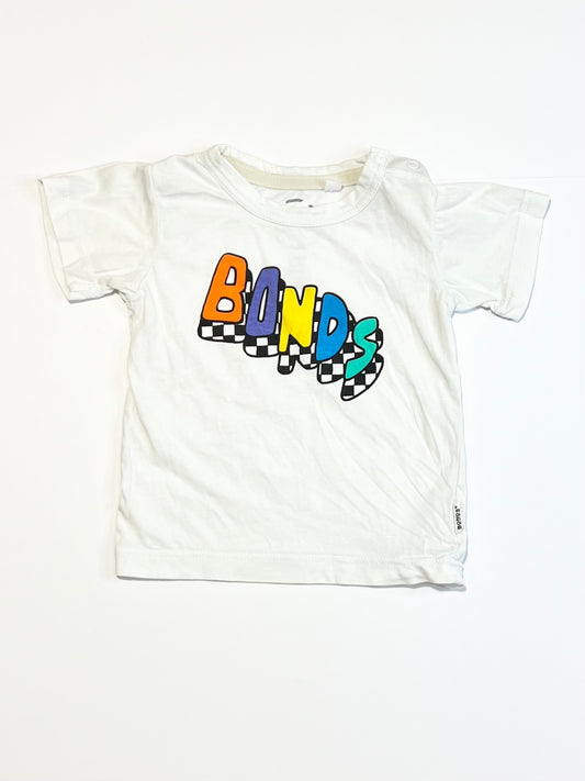 White logo tee - Size 00