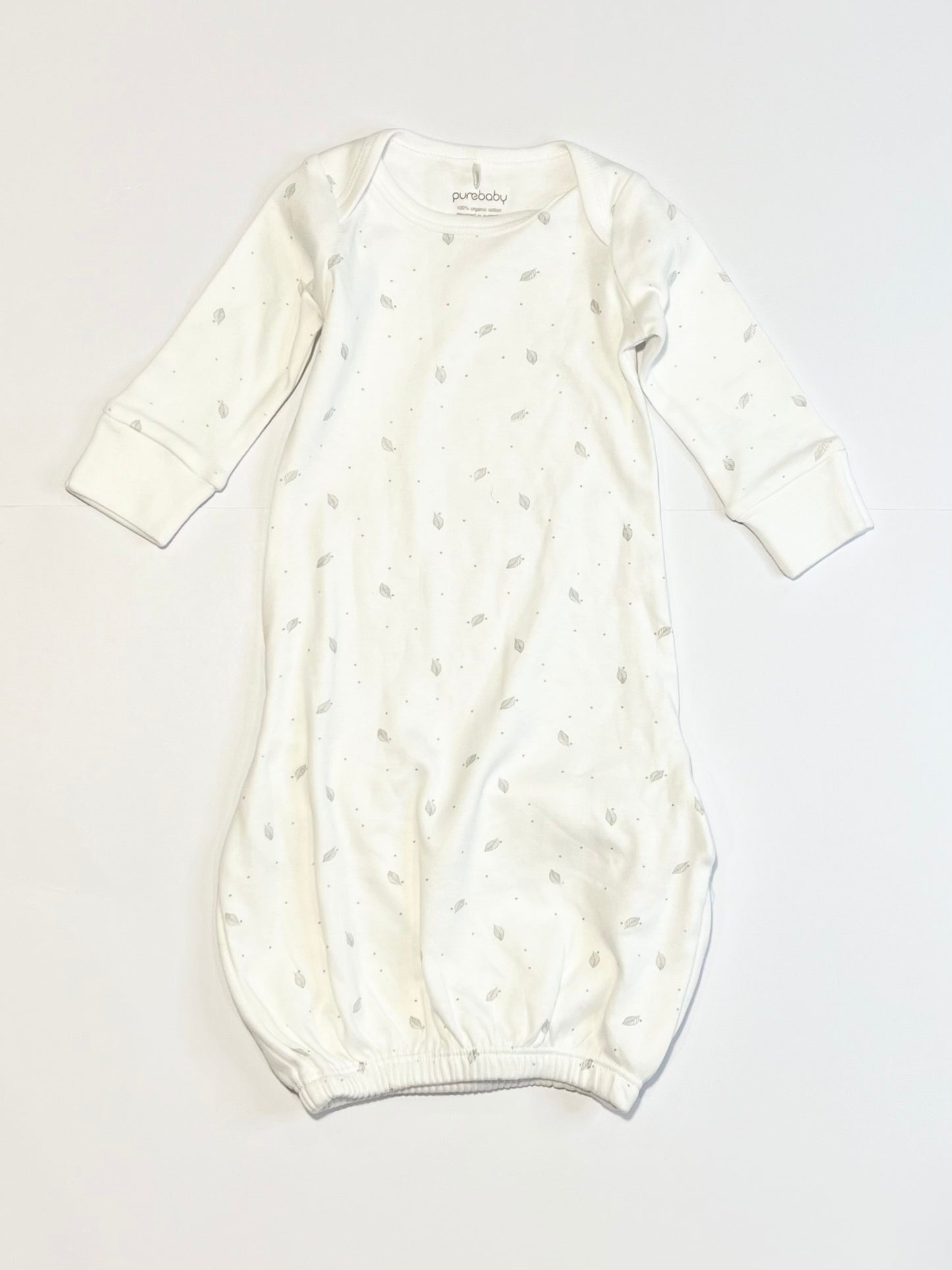 Grey leaf sleep gown - Size 0000