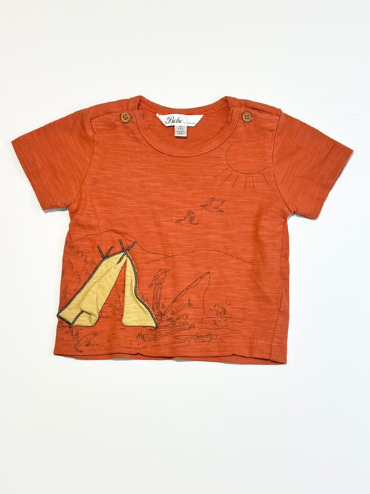 Orange teepee tee - Size 00