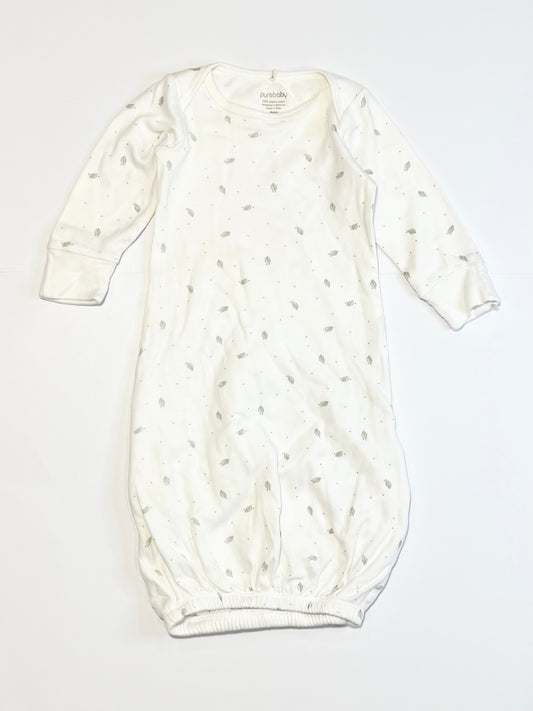 Grey leaf sleep gown - Size 000