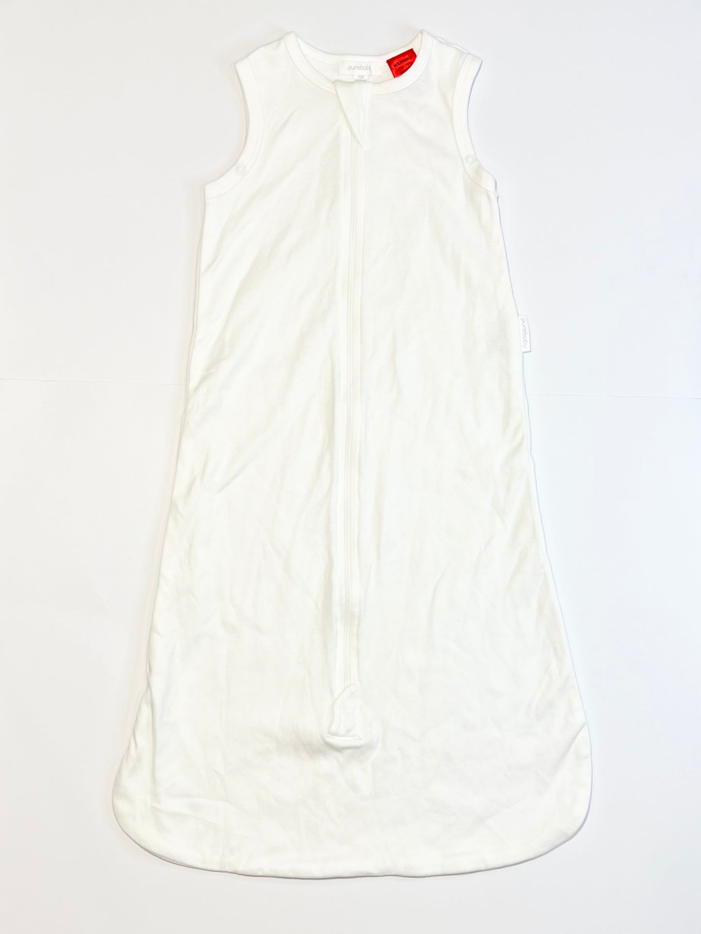 White jersey sleeping bag - Size 0-6 months