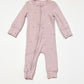 Purple ribbed zip onesie - Size 0000