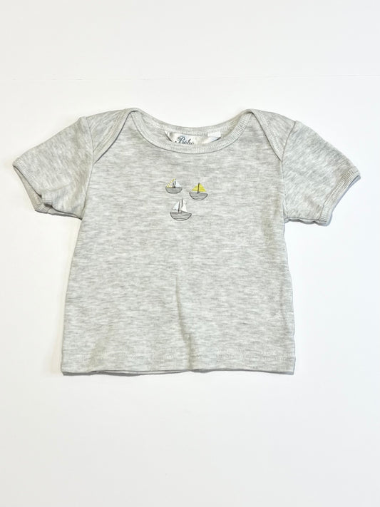 Ribbed sailboats tee - Size 00