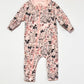 Floral zip onesie with beanie - Size 0000