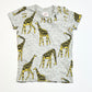 Grey giraffe tee - Size 00