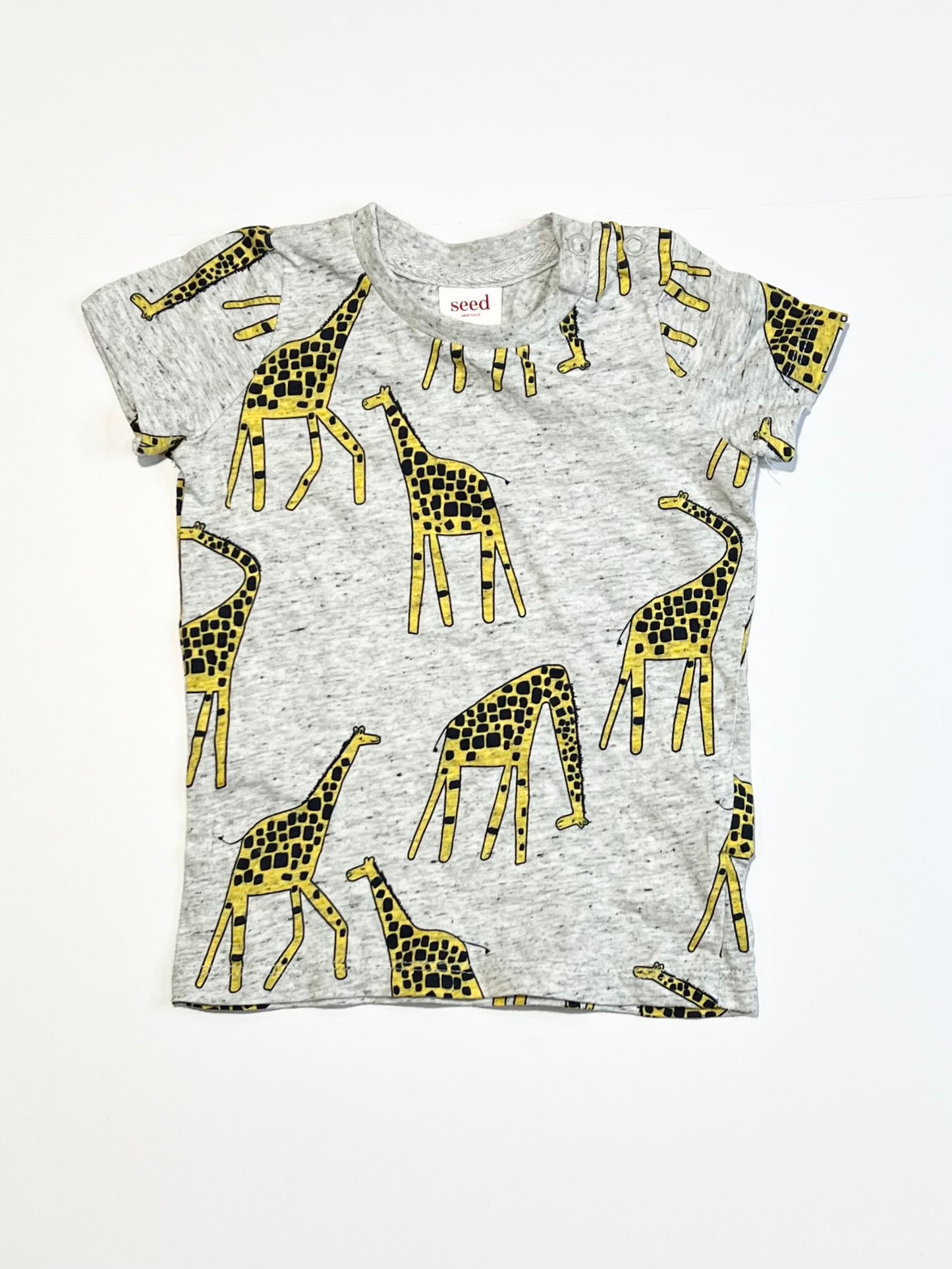 Grey giraffe tee - Size 00