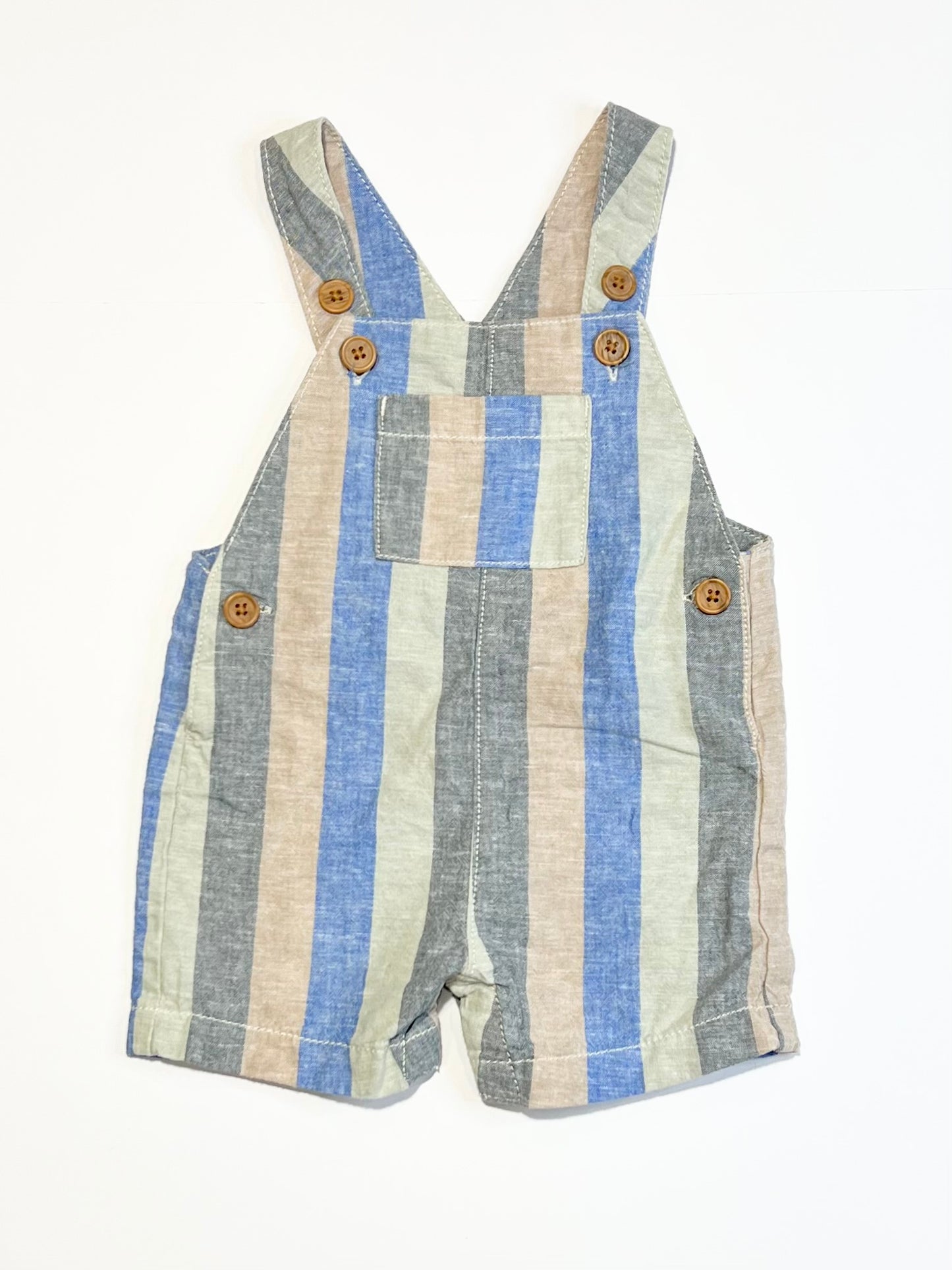 Striped woven shortalls - Size 00