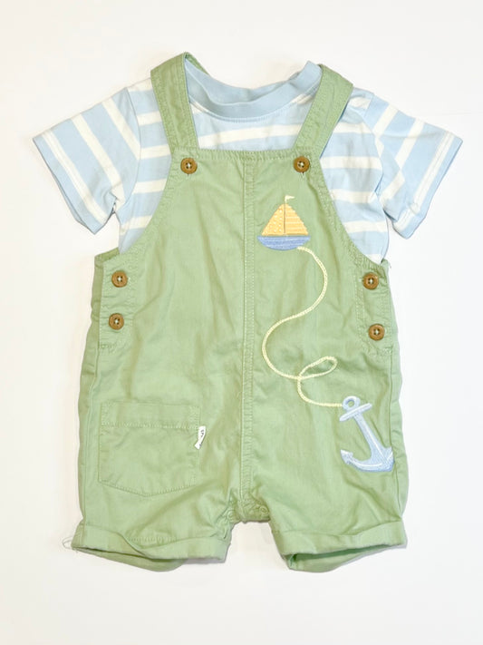 Green shortalls set - Size 00