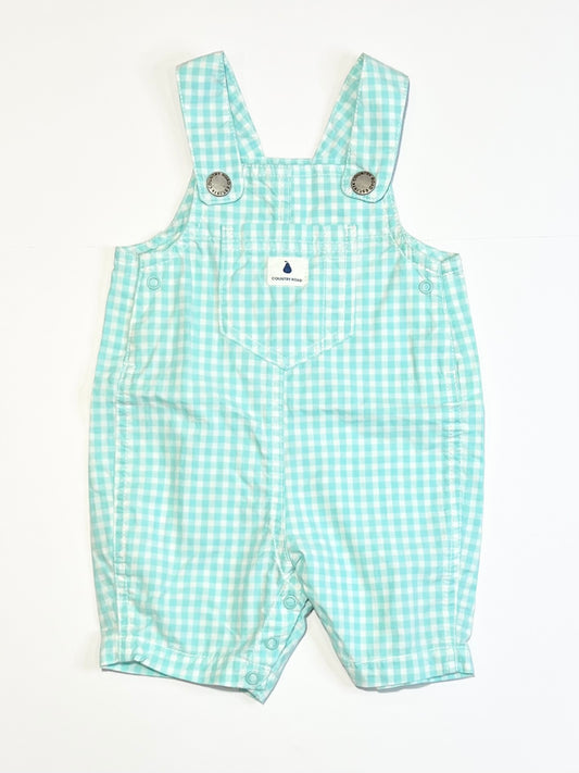 Gingham shortalls - Size 00