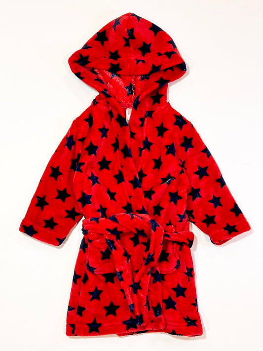 Red stars dressing gown - Size 2