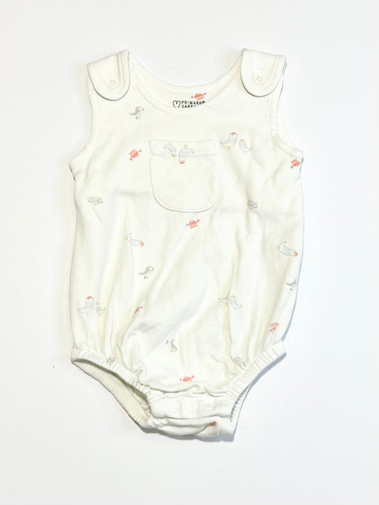 Seagulls, crabs and puffins romper - Size 00
