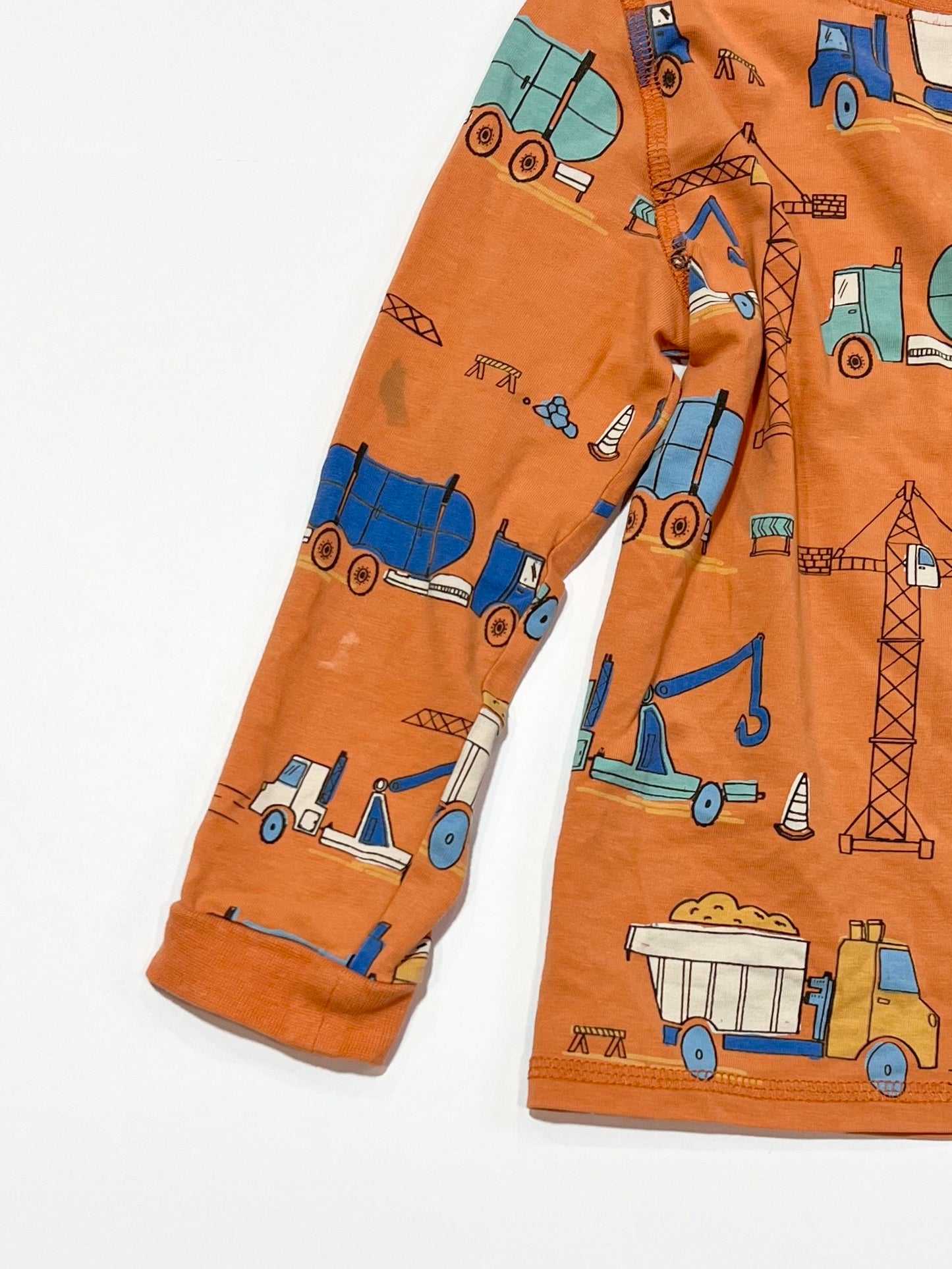 Orange truck pyjamas - Size 2-3