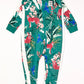 Green zip onesie - Size 2