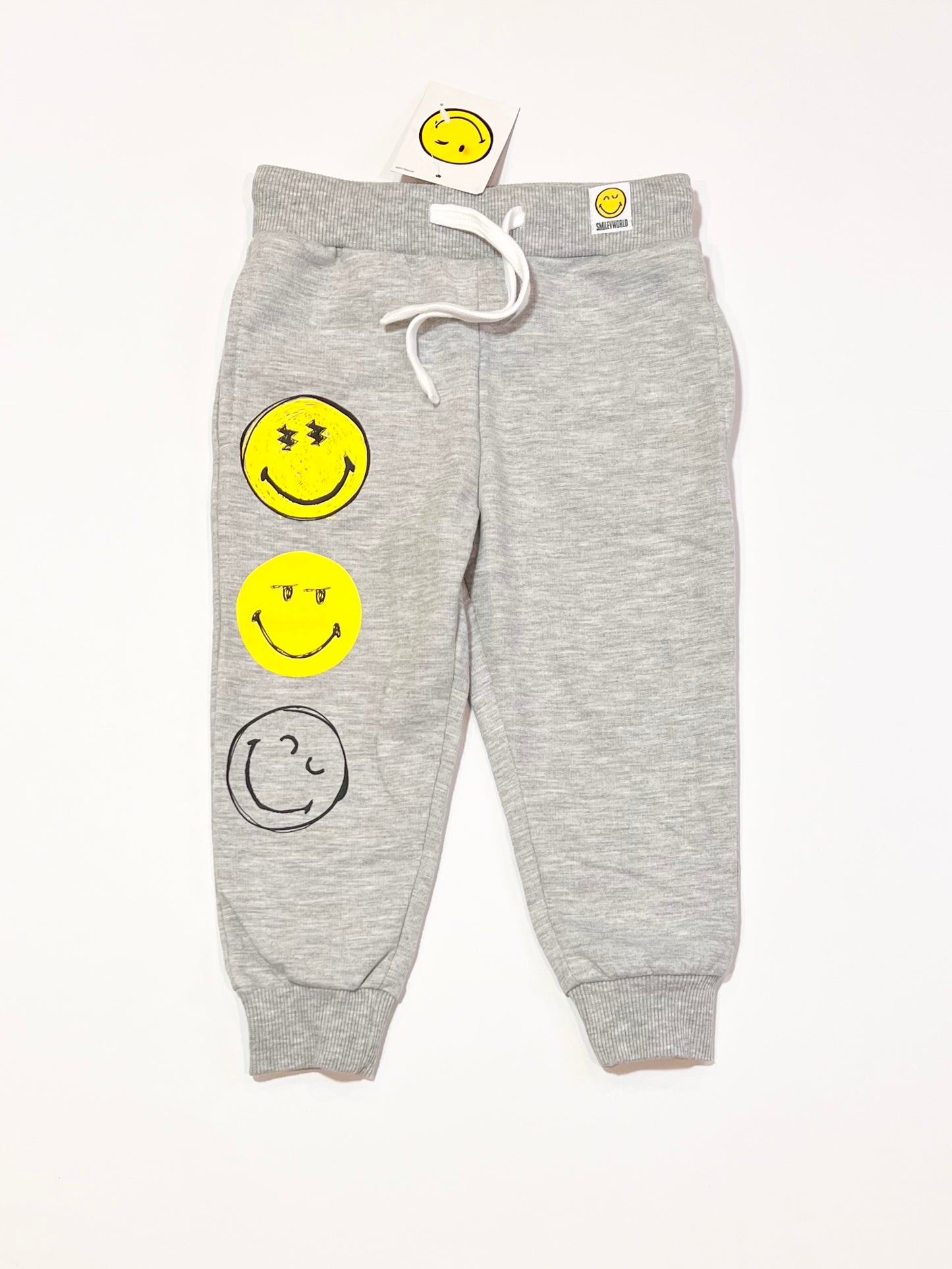 Grey smiley trackies brand new - Size 2