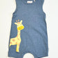 Grey giraffe romper - Size 00