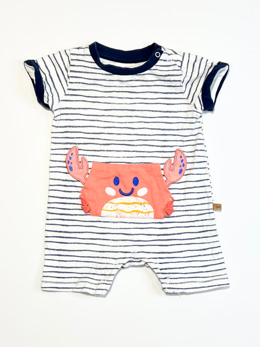 Striped crab romper - Size 00
