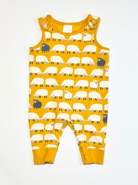 Sheep jersey dungarees - Size 00