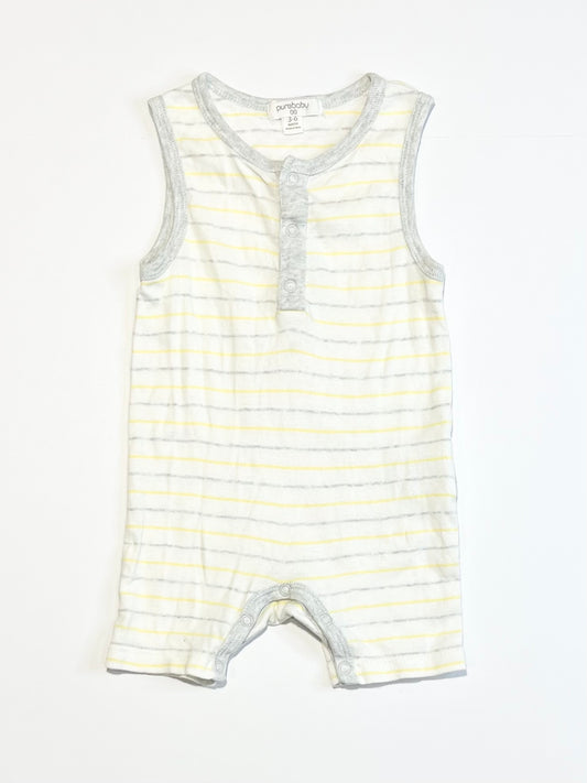 Striped ribbed romper - Size 00