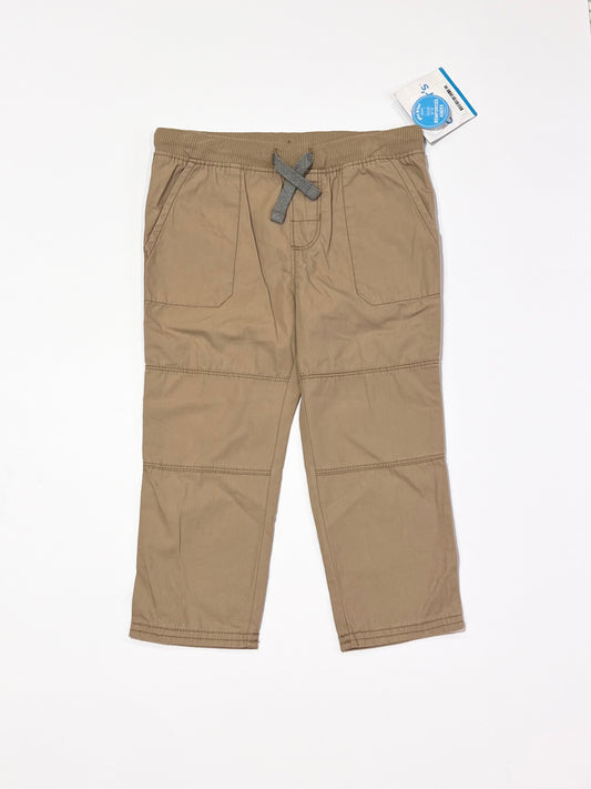 Tan cotton pants brand new - Size 2