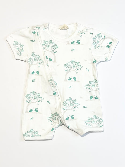 Bunnies zip romper - Size 00