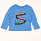 Blue race cars top - Size 2