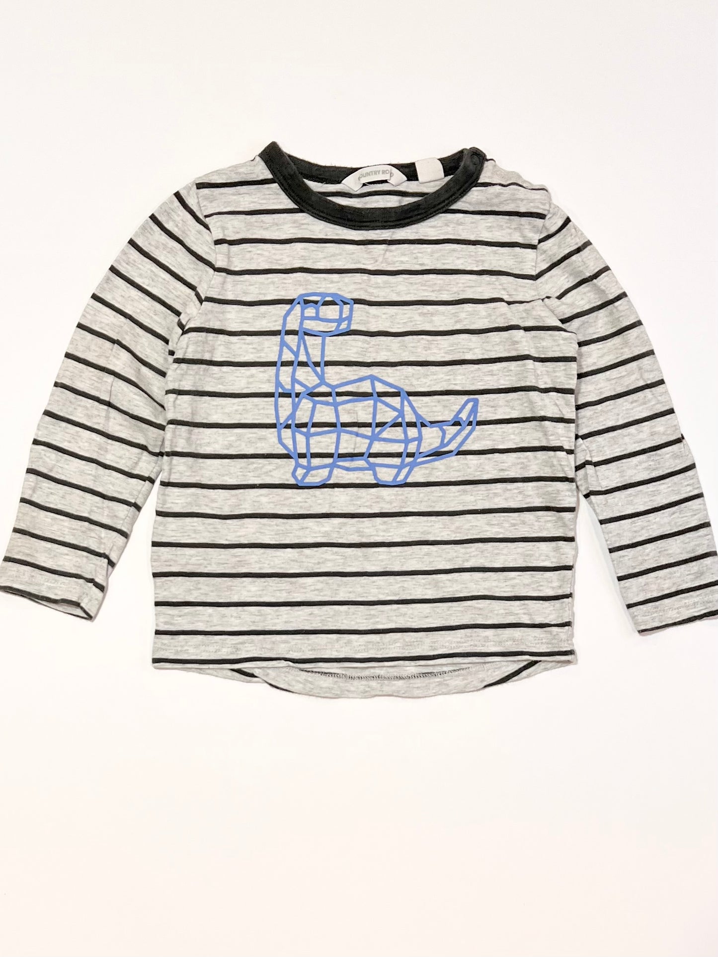 Striped dinosaur top - Size 2