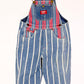 Striped denim overalls - Size 2