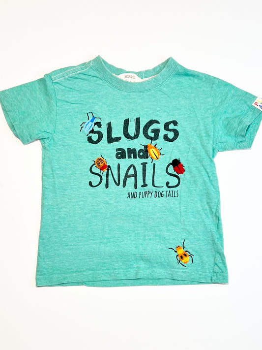 Slugs and snails tee - Size 5