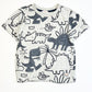 Grey dinos tee - Size 5