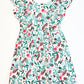 Leafy viscose dress - Size 5