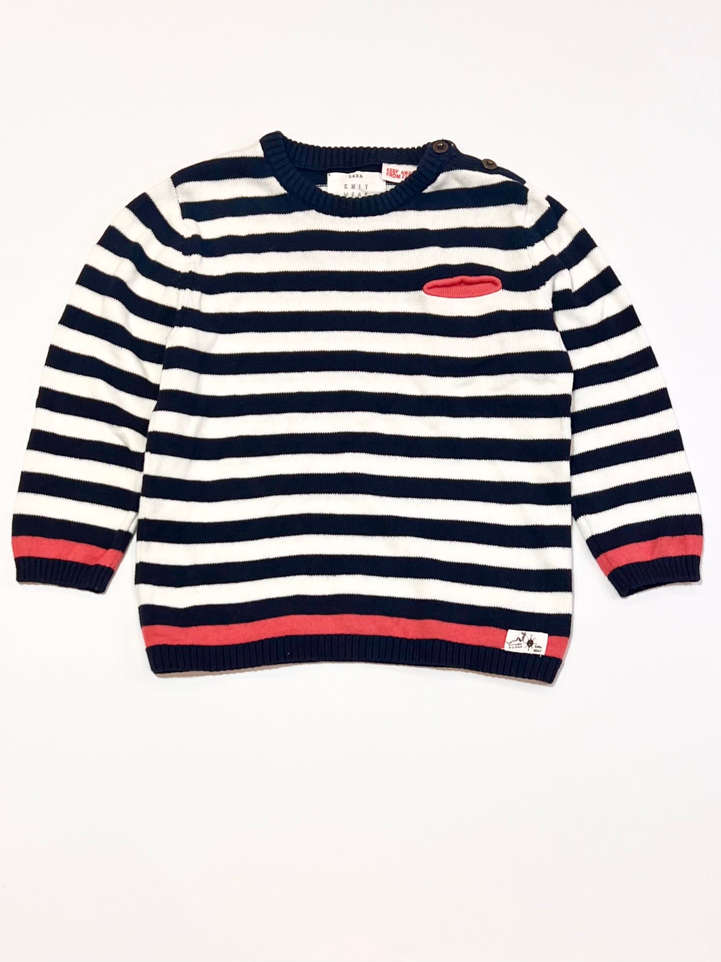 Striped knit jumper - Size 2