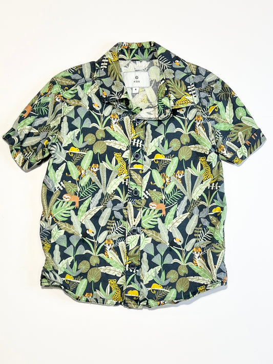 Woven leafy shirt - Size 4