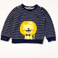 Striped lion sweater - Size 2