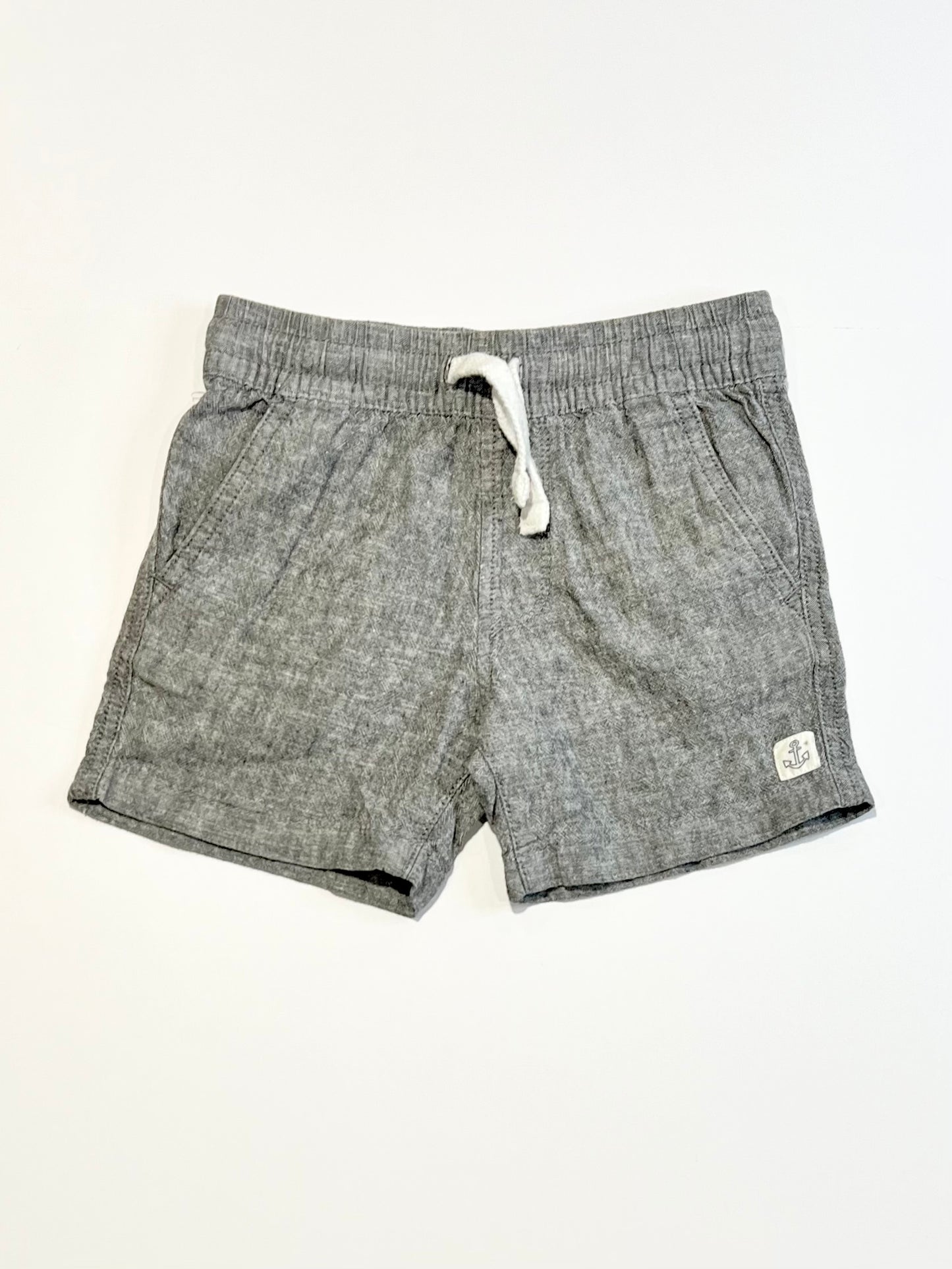 Grey woven shorts - Size 3
