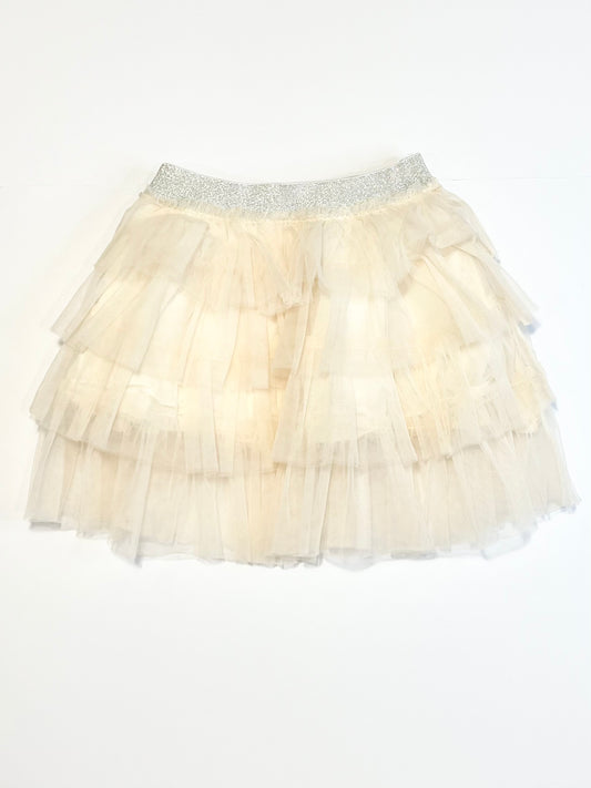 Cream tulle skirt - Size 4