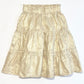 Gold tiered skirt - Size 4