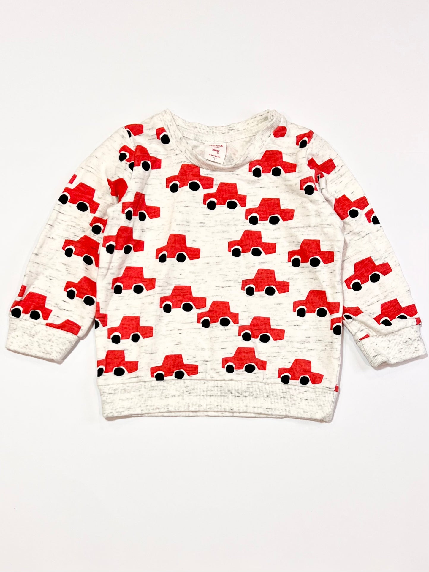 Red cars sweater - Size 2