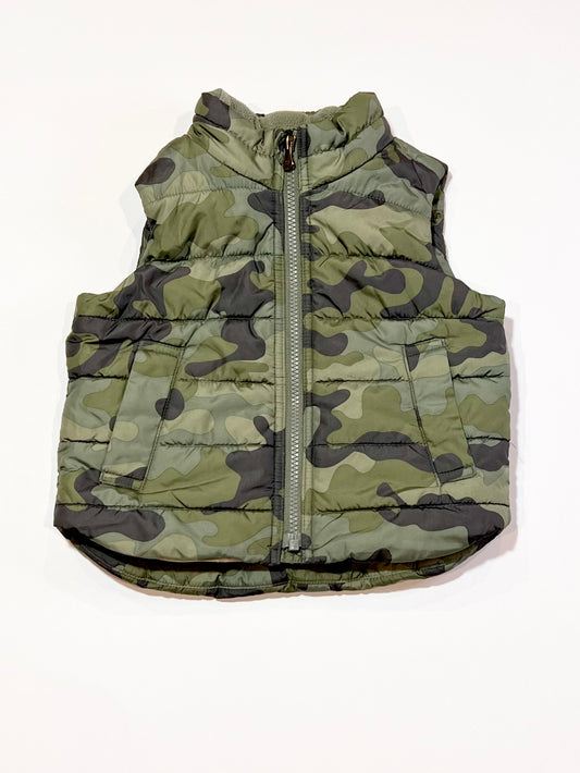 Camoflauge puffer vest - Size 2