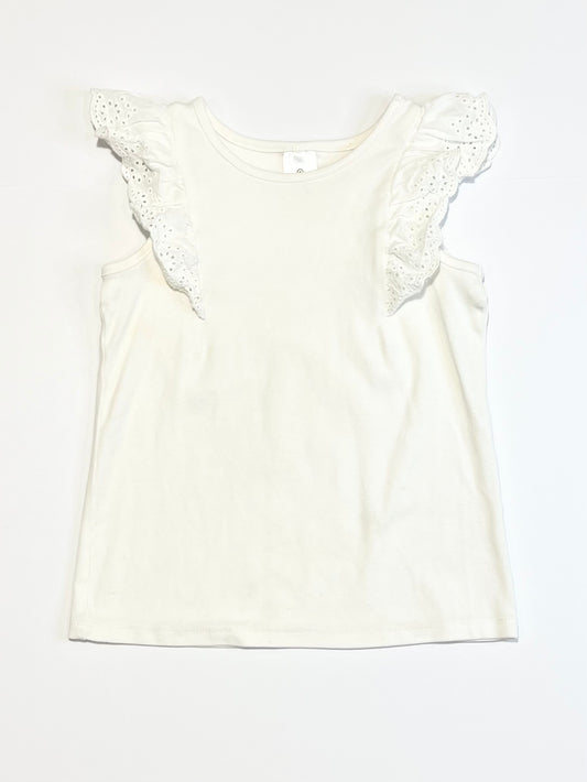 White ribbed tank - Size 4