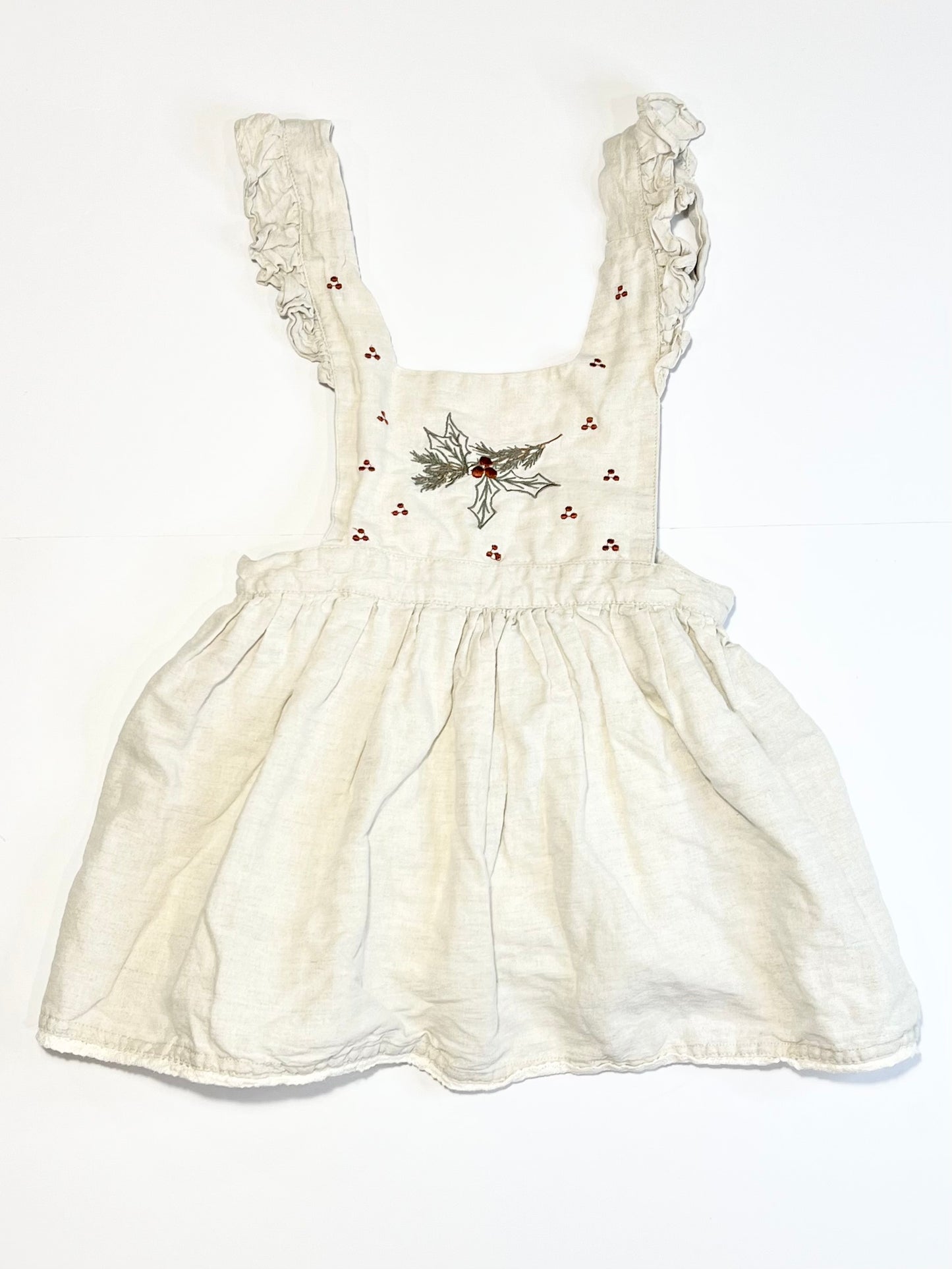 Christmas pinafore - Size 4