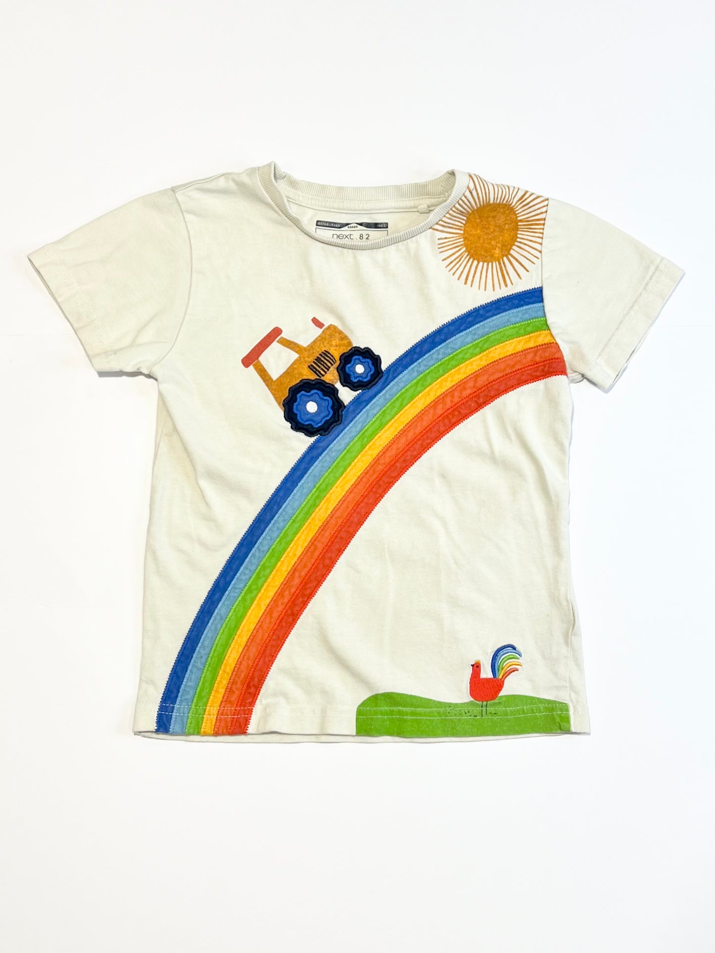 Rainbow farm tee - Size 3-4