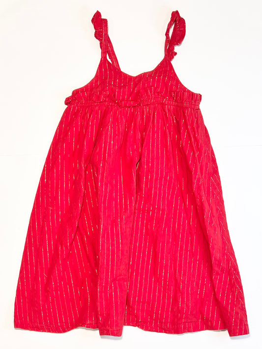 Red striped dress - Size 4