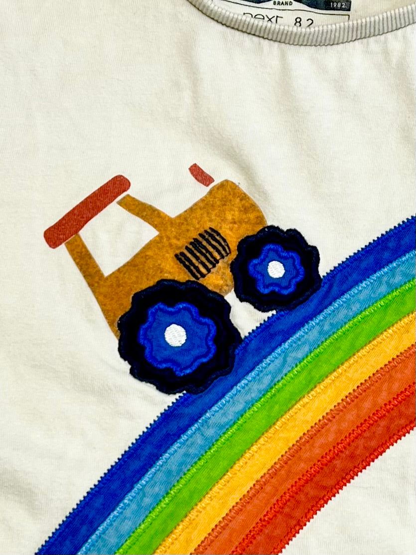 Rainbow farm tee - Size 3-4