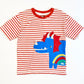 Striped dino tee - Size 3-4