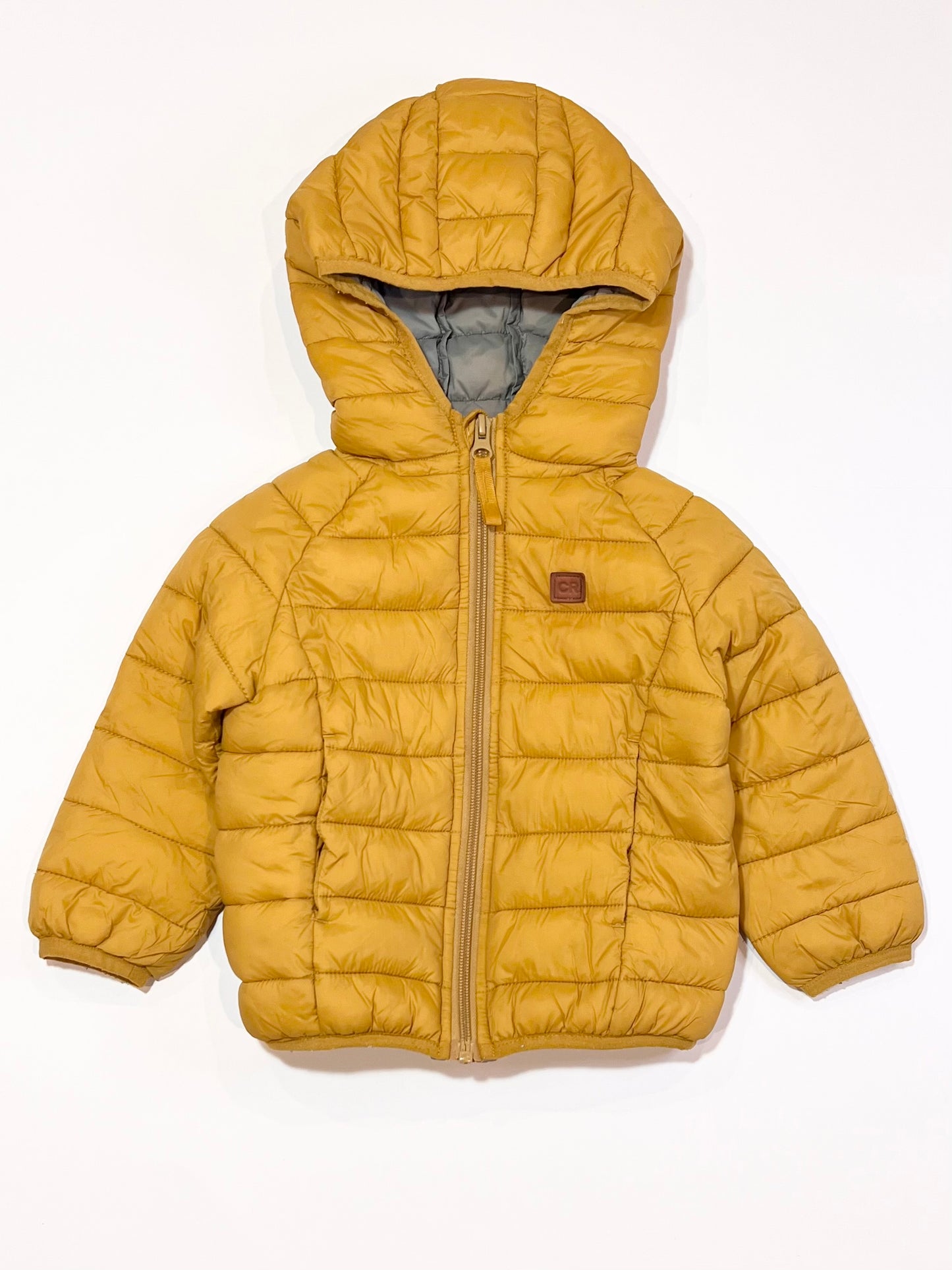 Mustard puffer jacket - Size 2