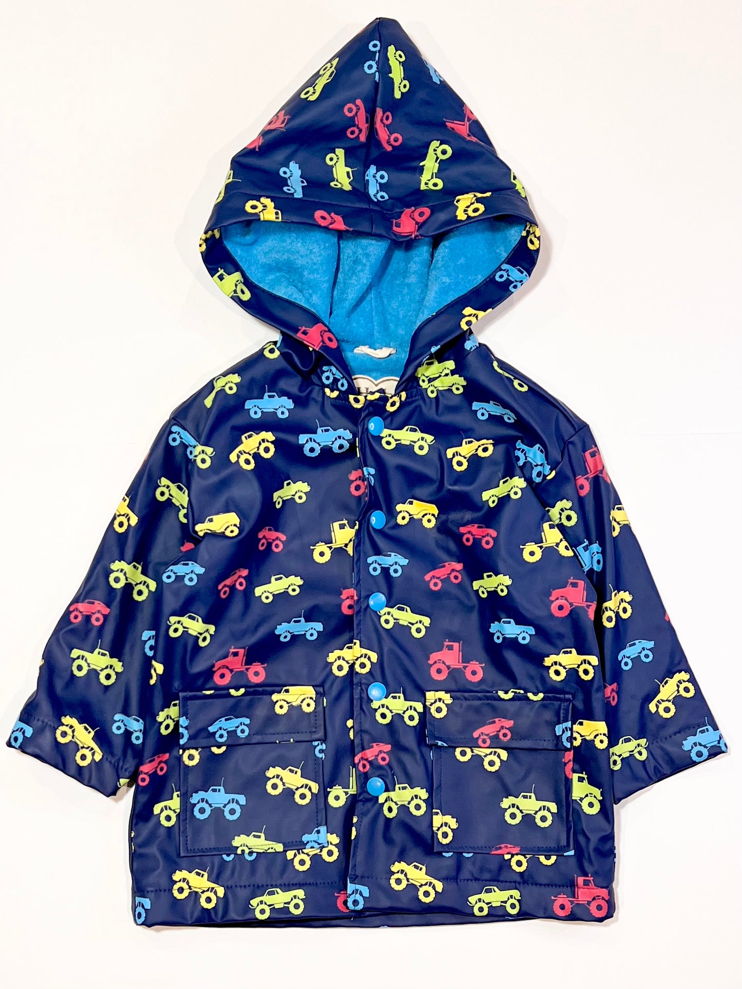 Monster trucks rain jacket - Size 2