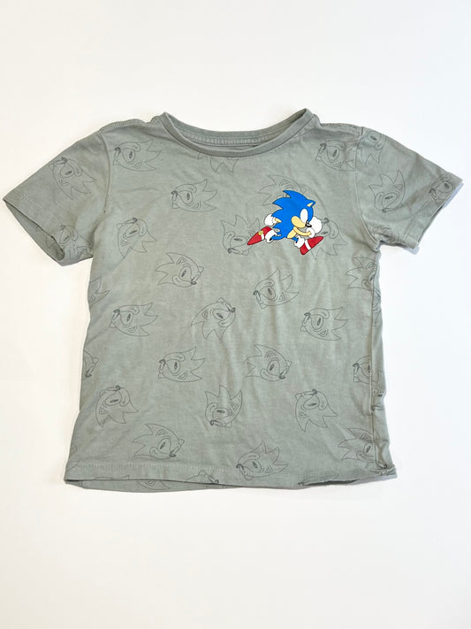 Grey Sonic tee - Size 4