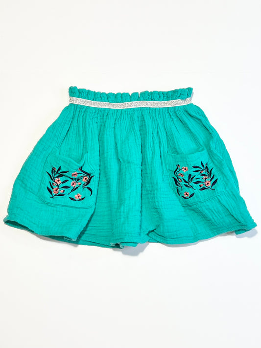 Green muslin skirt - Size 3