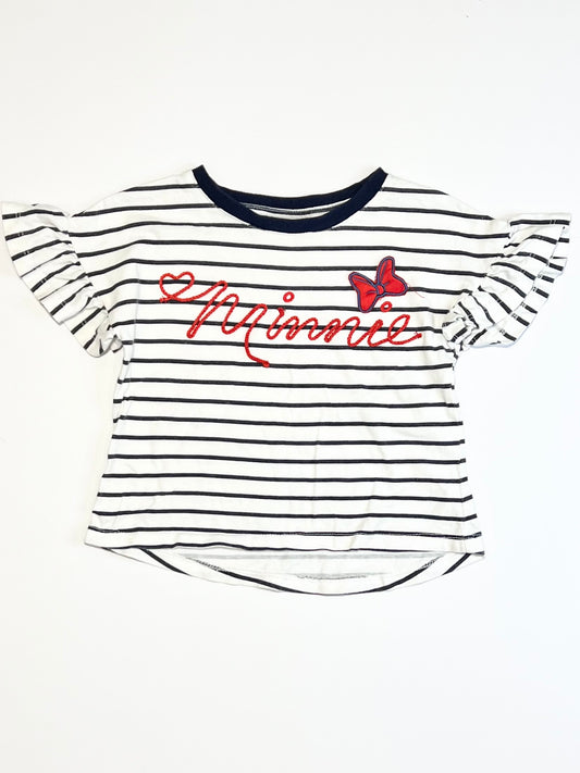 Striped Minnie tee - Size 3