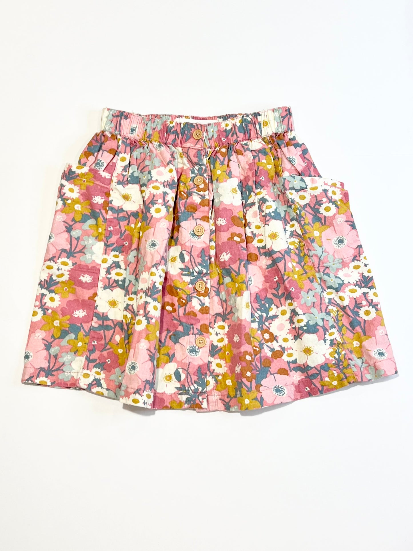 Floral button skirt - Size 3